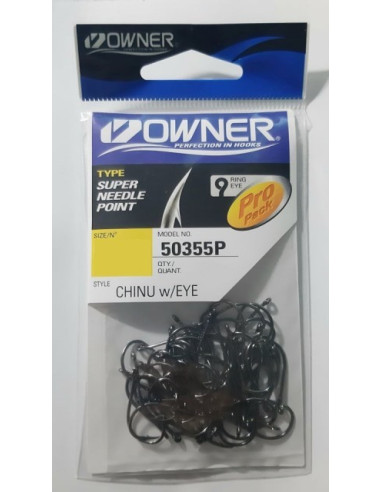 Anzóis Owner Chinu W/Eye 50355P Nº1/0